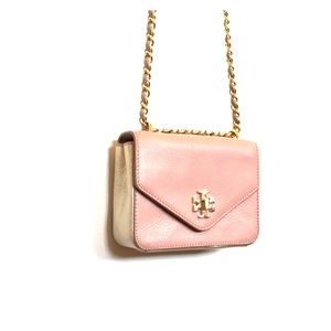 Tory Burch Champagne Pink Gold Cross Body Purse